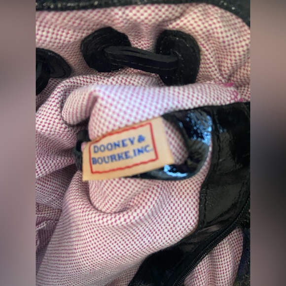 Dooney & Bourke Black Patent Leather Handbag - Picture 7 of 16